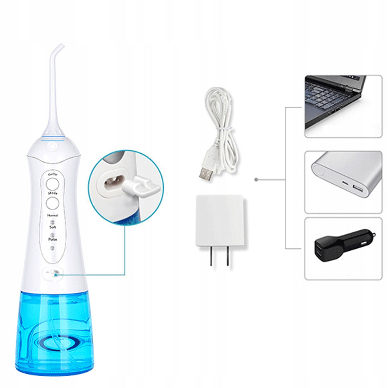 Wireless Dental Irrigator for Teeth 4 Nozzles 3 Operating Modes IR-200 EAN (GTIN) 5902115408946