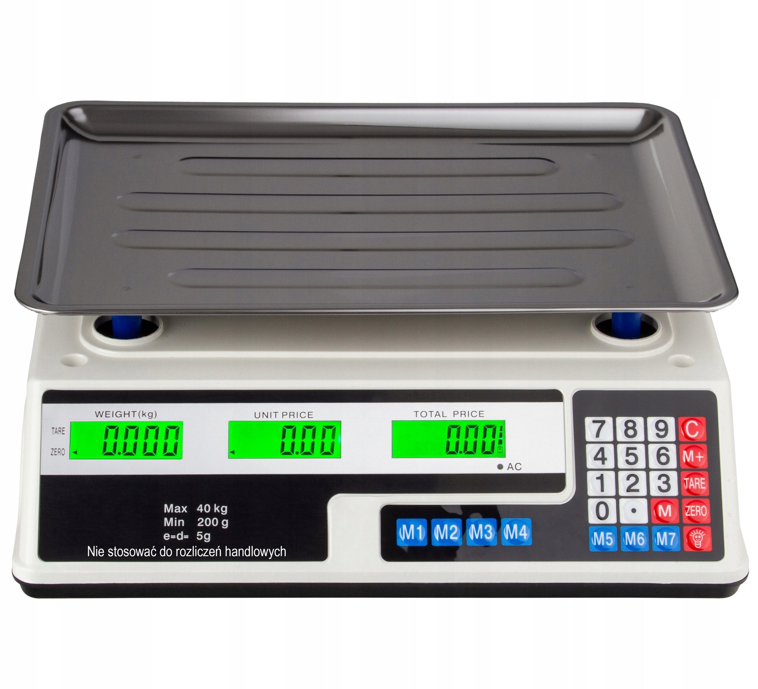 Wireless Electric Scale Shop Gastronomic LCD 40kg Rechargeable Brand Dakota