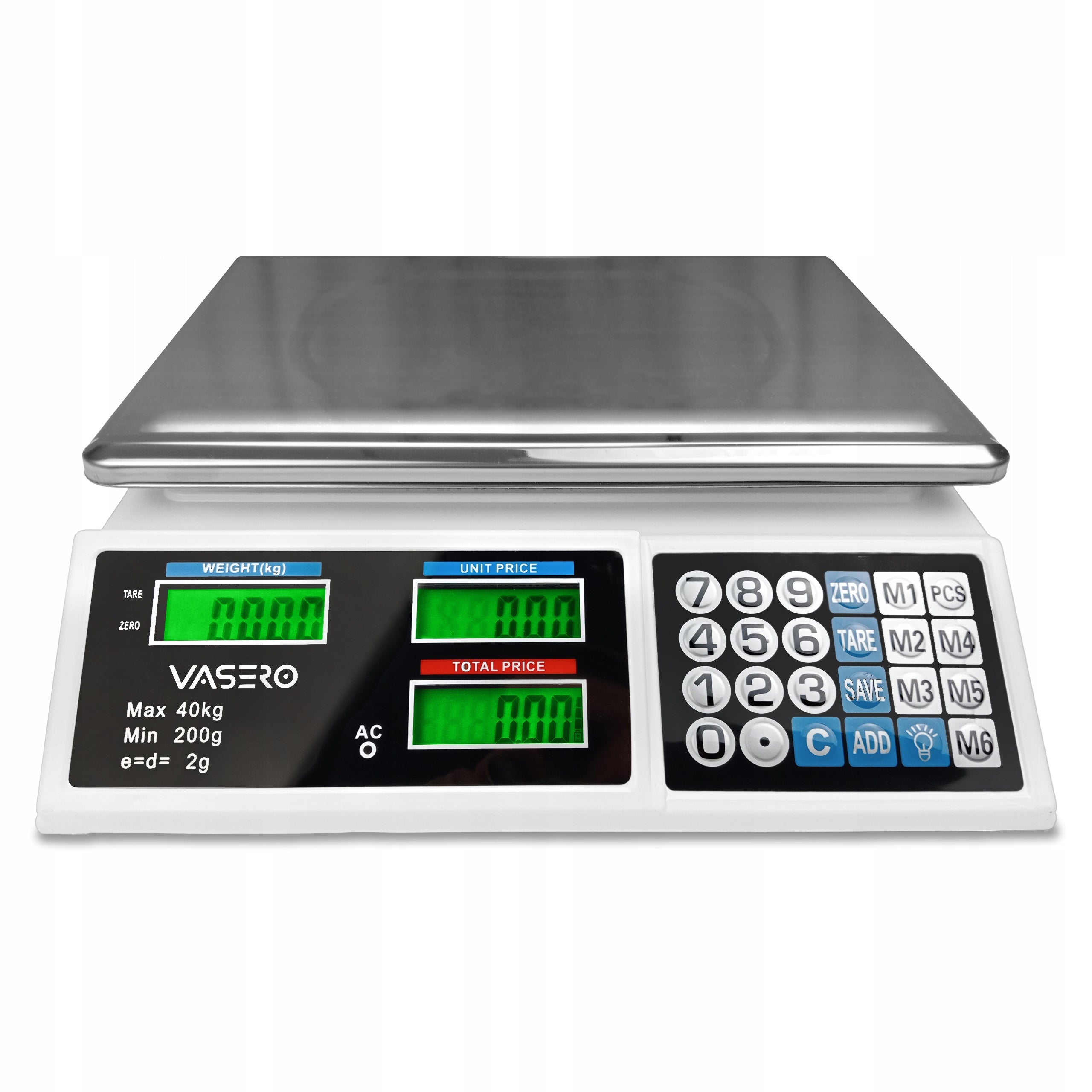 Wireless Electric Scale Shop Gastronomic LCD 40kg Rechargeable Manufacturer code 604319205