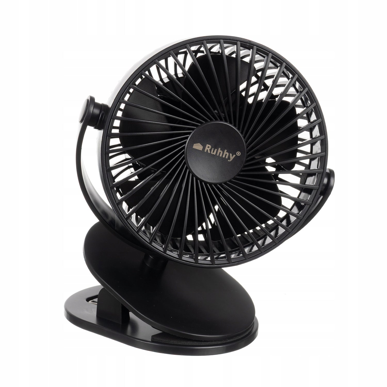 Wireless Fan with Clip Desk Fan Standing 1200mAh USB -C Dominant color black