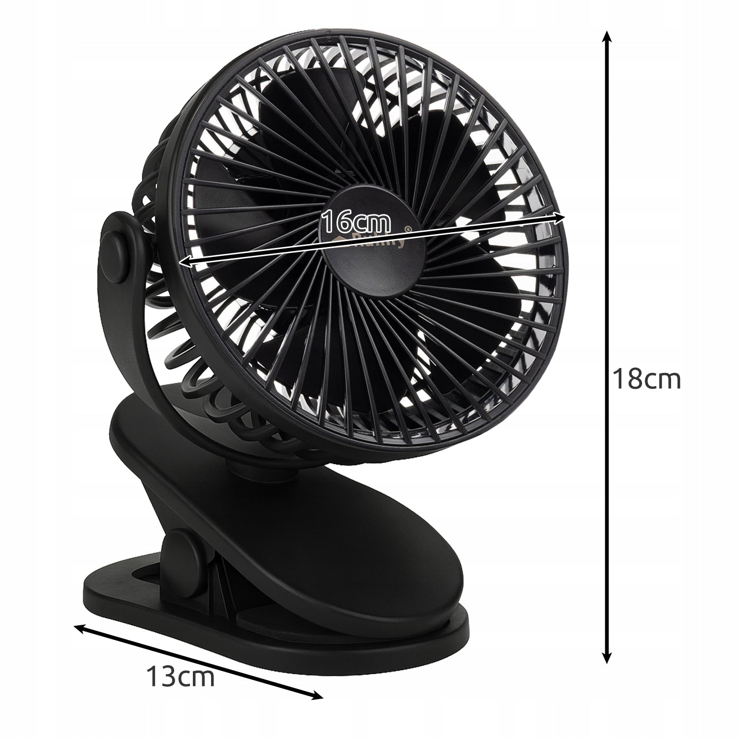 Wireless Fan with Clip Desk Fan Standing 1200mAh USB -C Manufacturer code 00025567