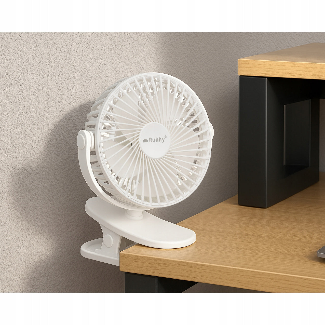 Wireless Fan with Clip Desk Fan Standing USB -C 1200mAh Brand Ruhhy