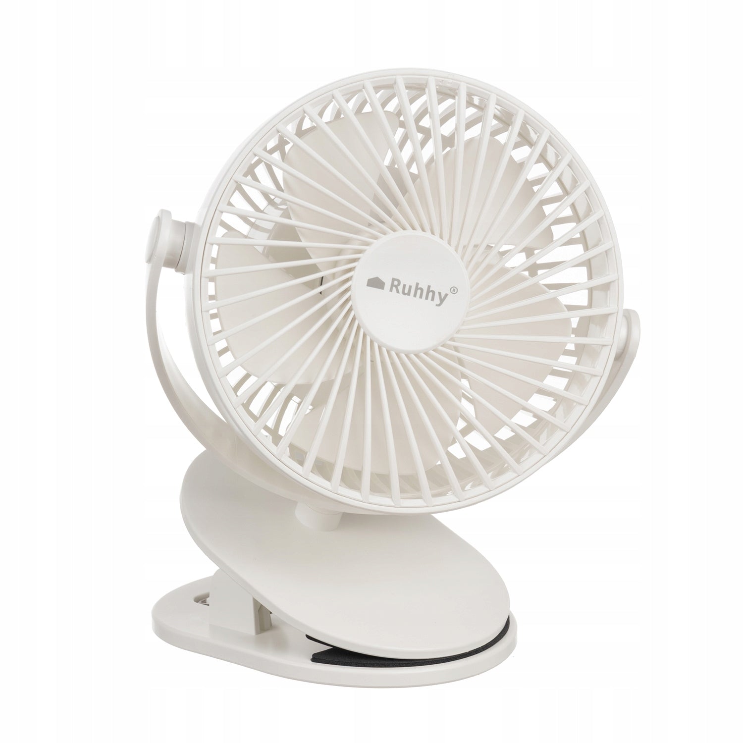 Wireless Fan with Clip Desk Fan Standing USB -C 1200mAh Dominant color white
