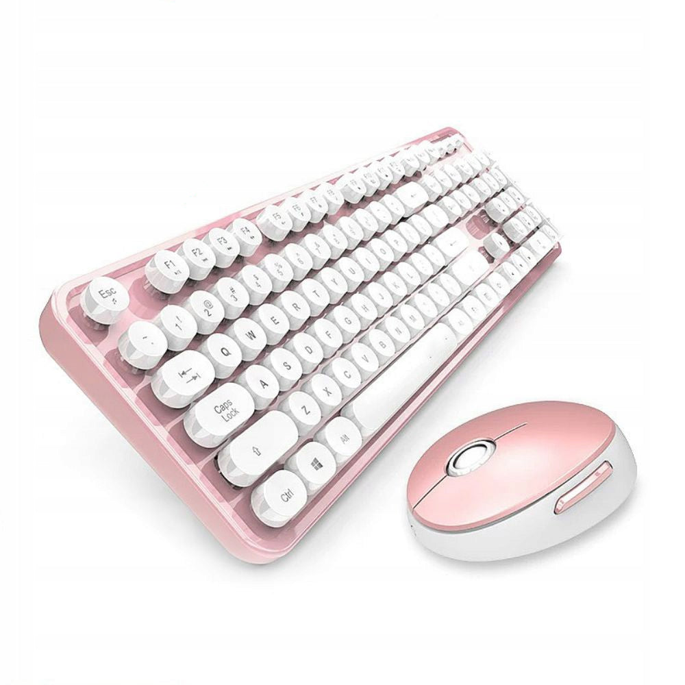 Wireless Gaming Keyboard and Mouse Combo Multimedia Round Keyboards