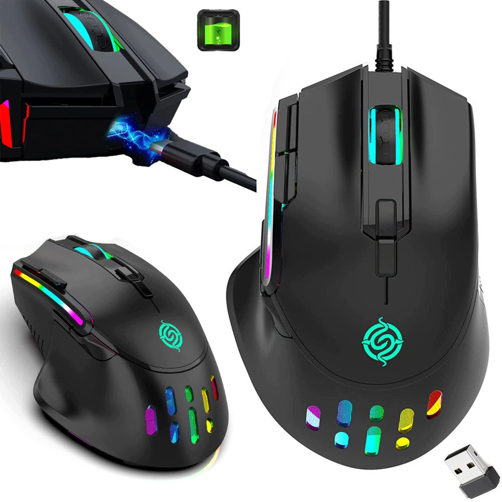 Wireless Gaming Mouse, RGB, Black, USB