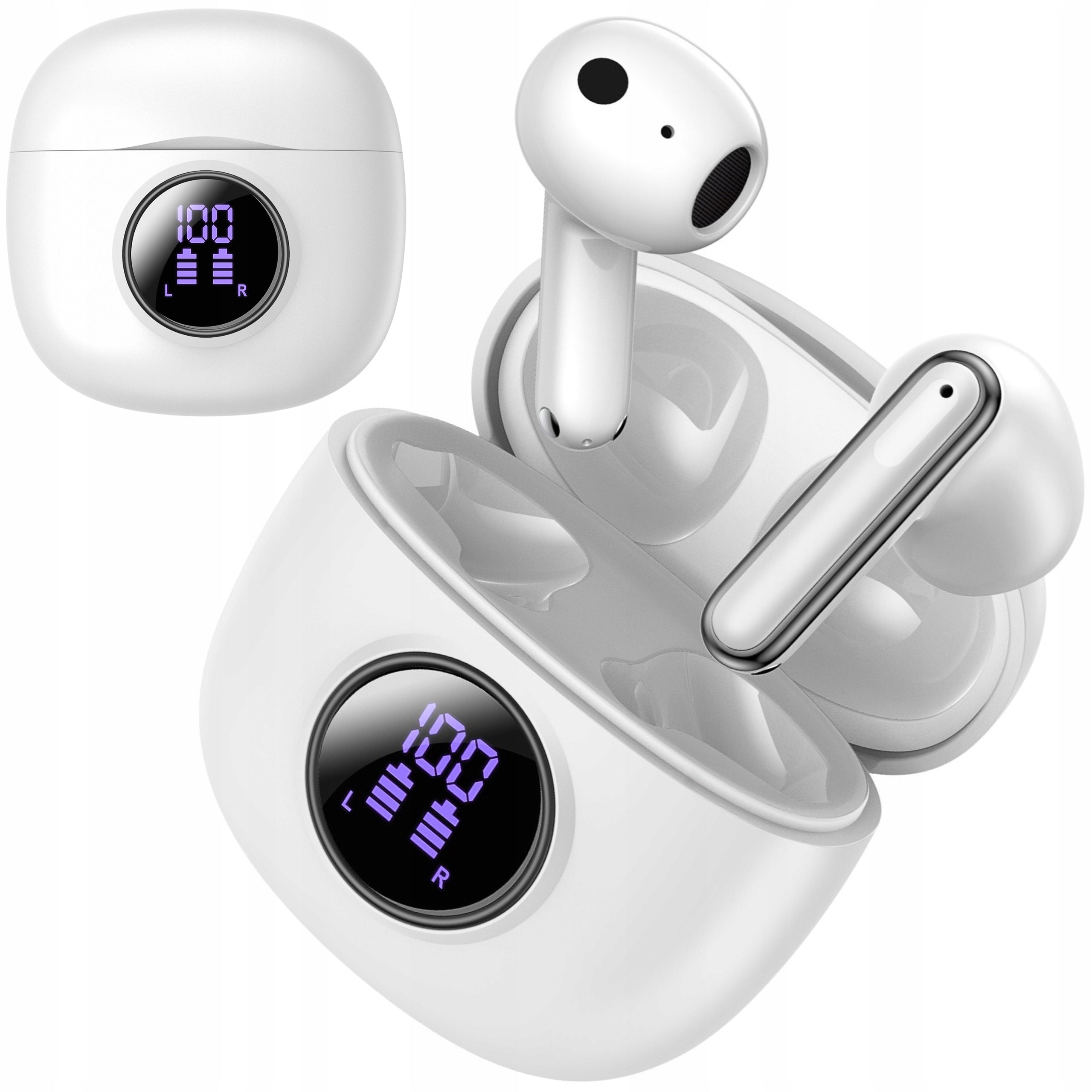 Wireless HEADPHONES TWS Y20 ENC 2 Microphones WATERPROOF LED SCREEN BT5.3