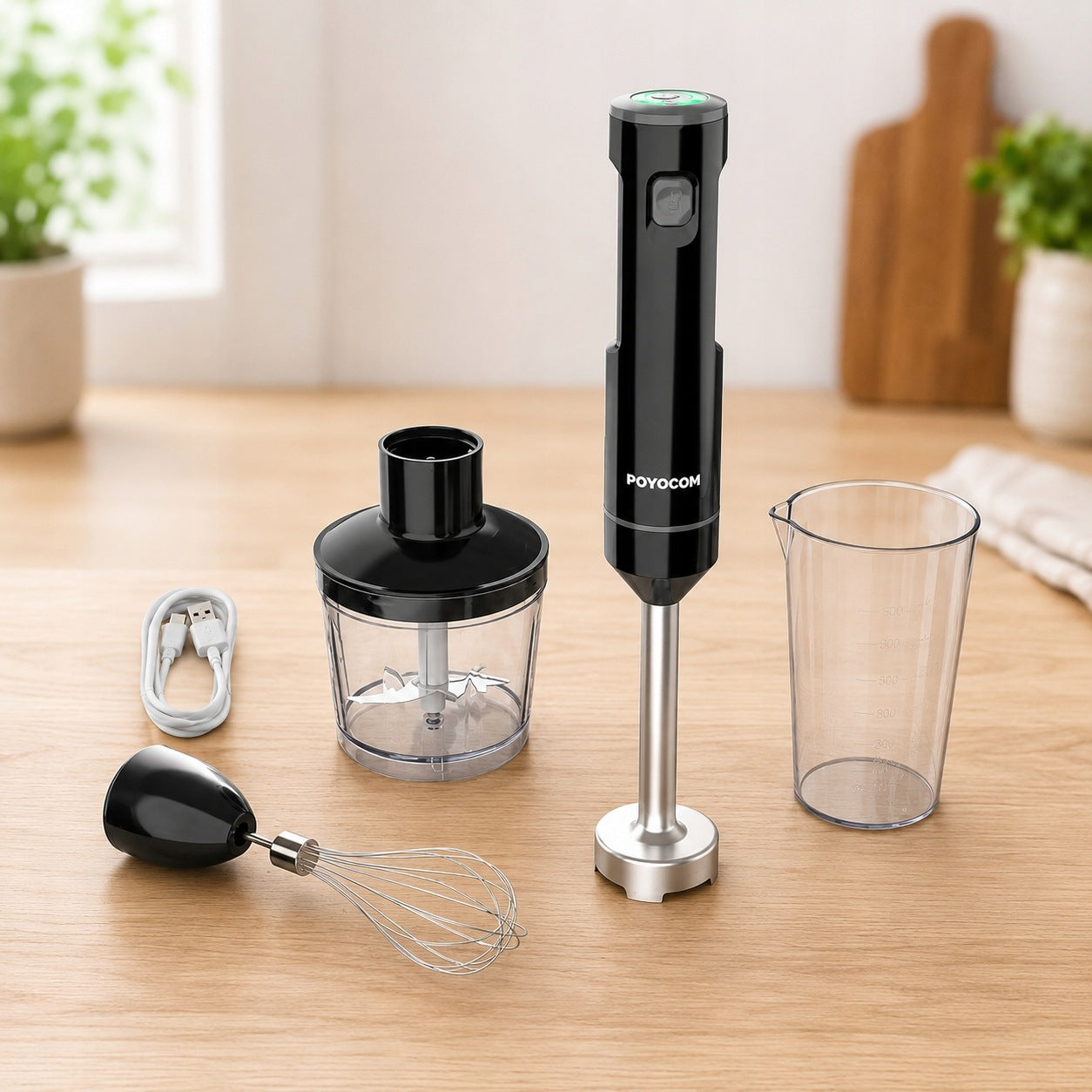 Wireless Hand Blender With Container 600ml For Smoothie POYOCOM Manufacturer code TL6001-B5