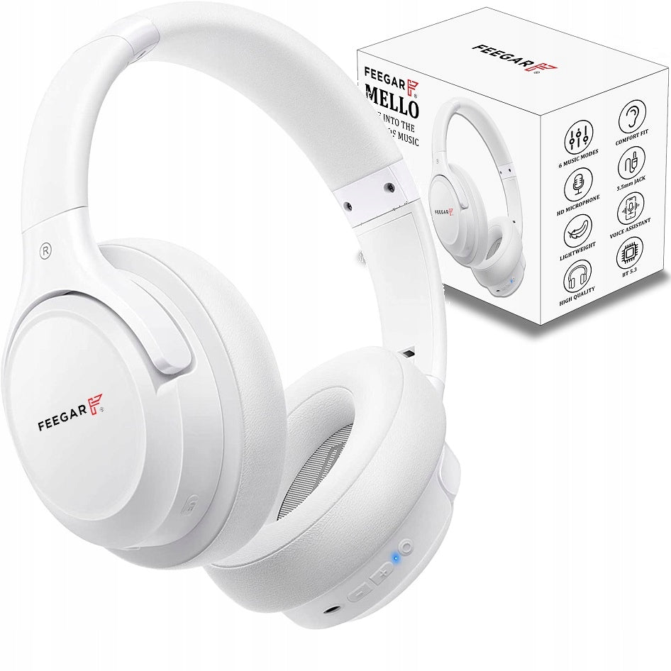 Wireless Headphones FEEGAR On-ear 65H Bluetooth 5.3 Microphone 6xEQ