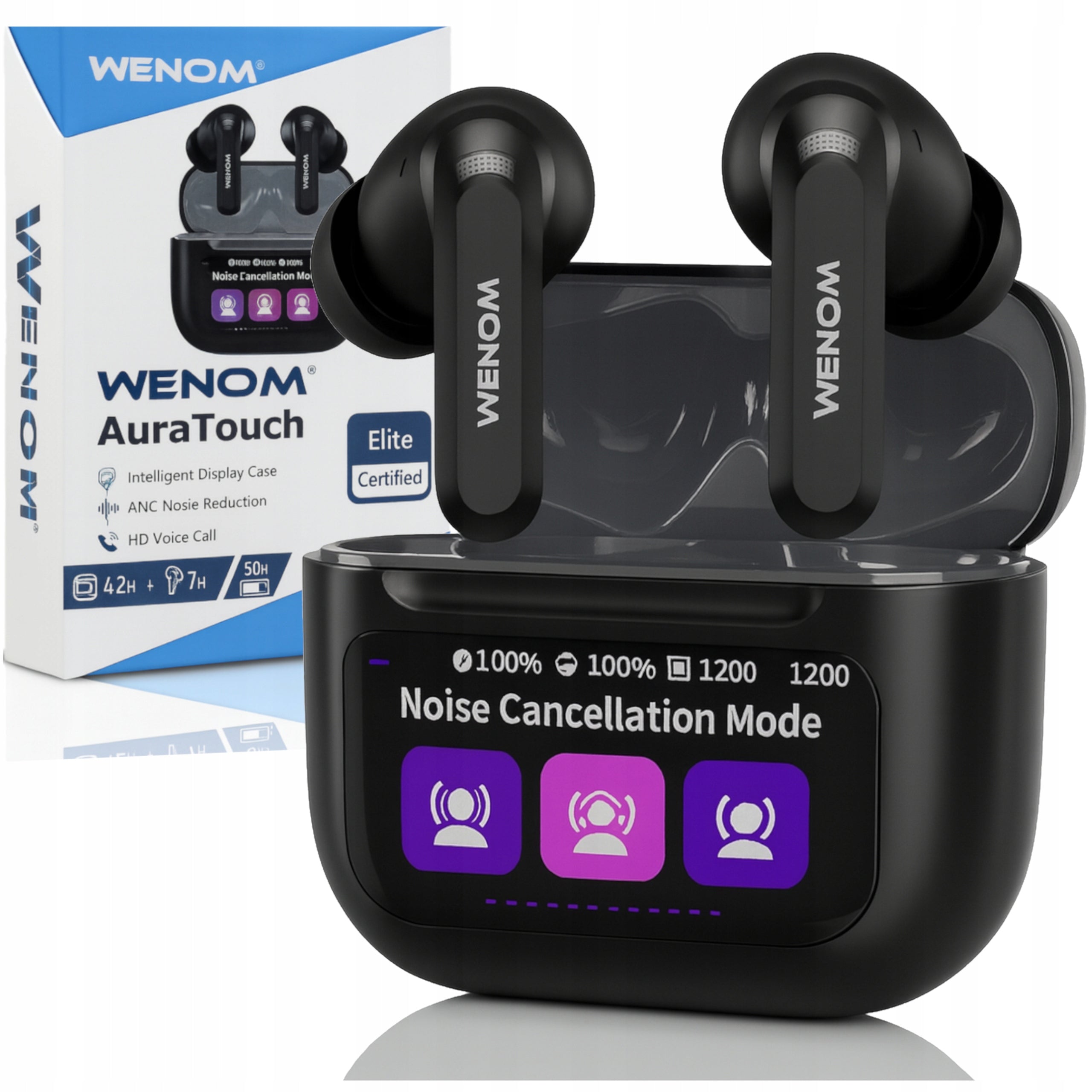Wireless Headphones Sports In-Ear Bluetooth 5.4 pro ANC Black PL