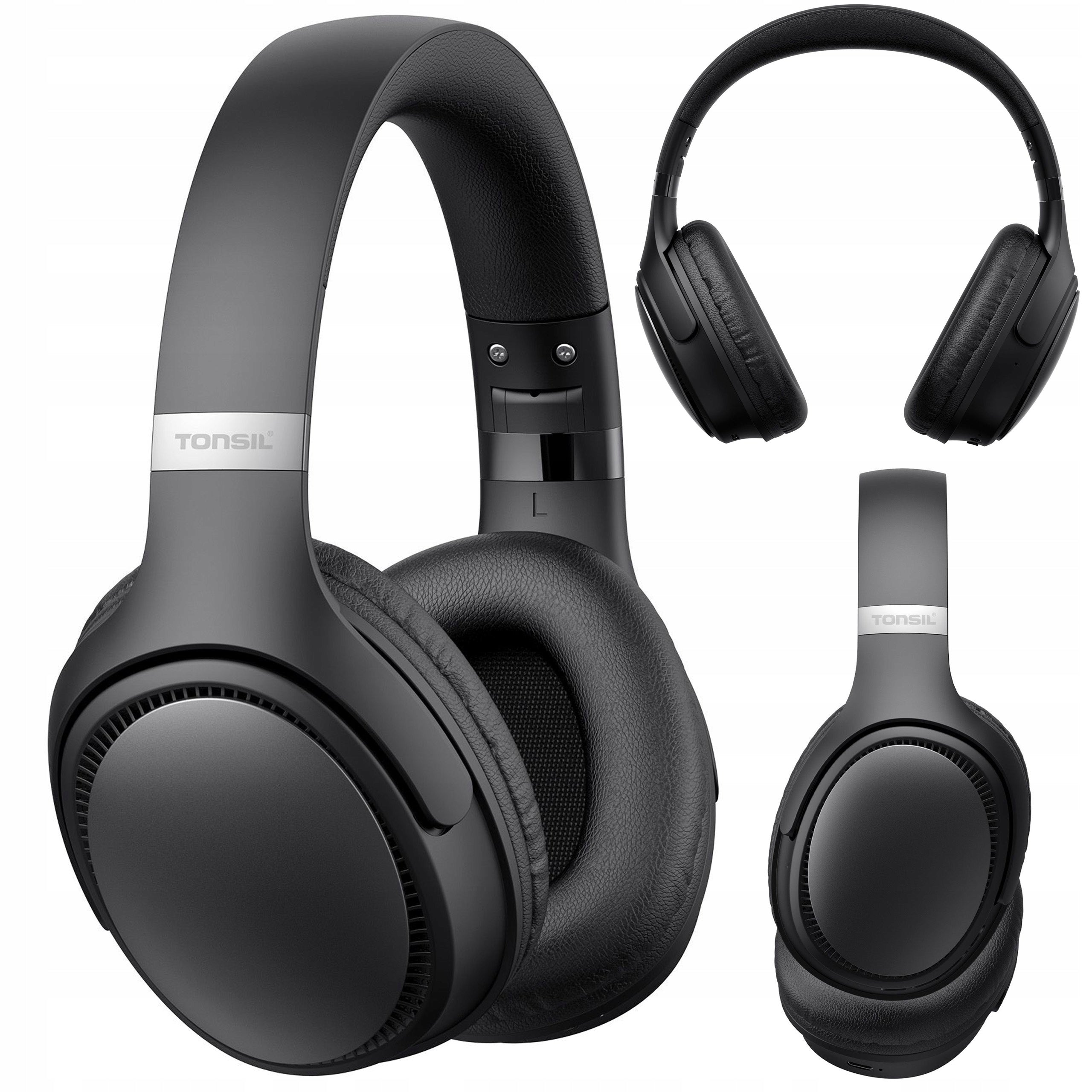 Wireless Headphones TONSIL R35BT BLACK On-Ear Bluetooth / SD / FM