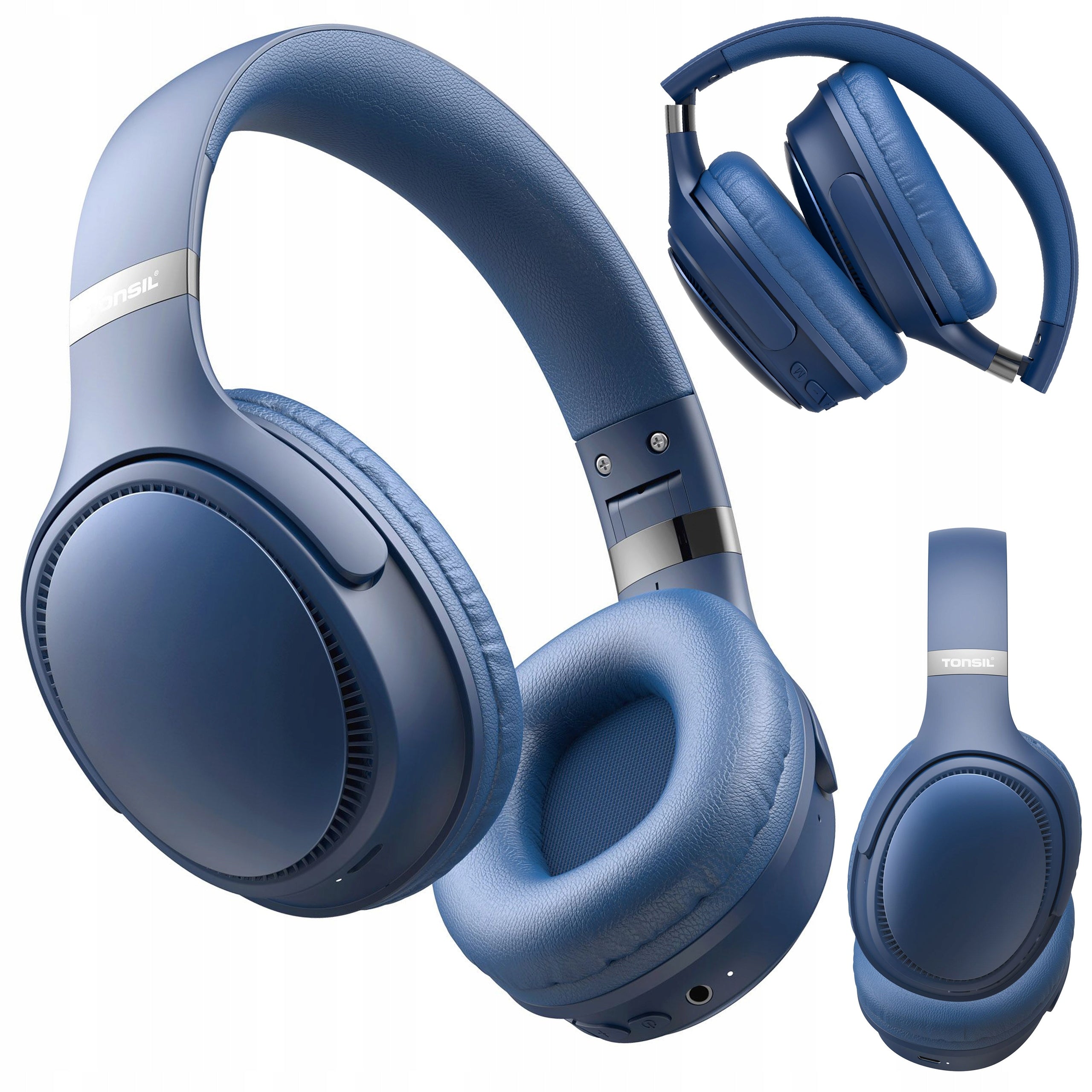 Wireless Headphones TONSIL R35BT BLUE On-Ear Bluetooth / SD / FM