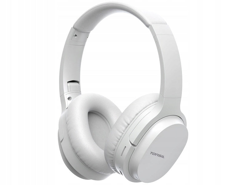 Wireless Headphones TONSIL R45BT On-Ear Bluetooth BT ANC TWS MIC WHITE