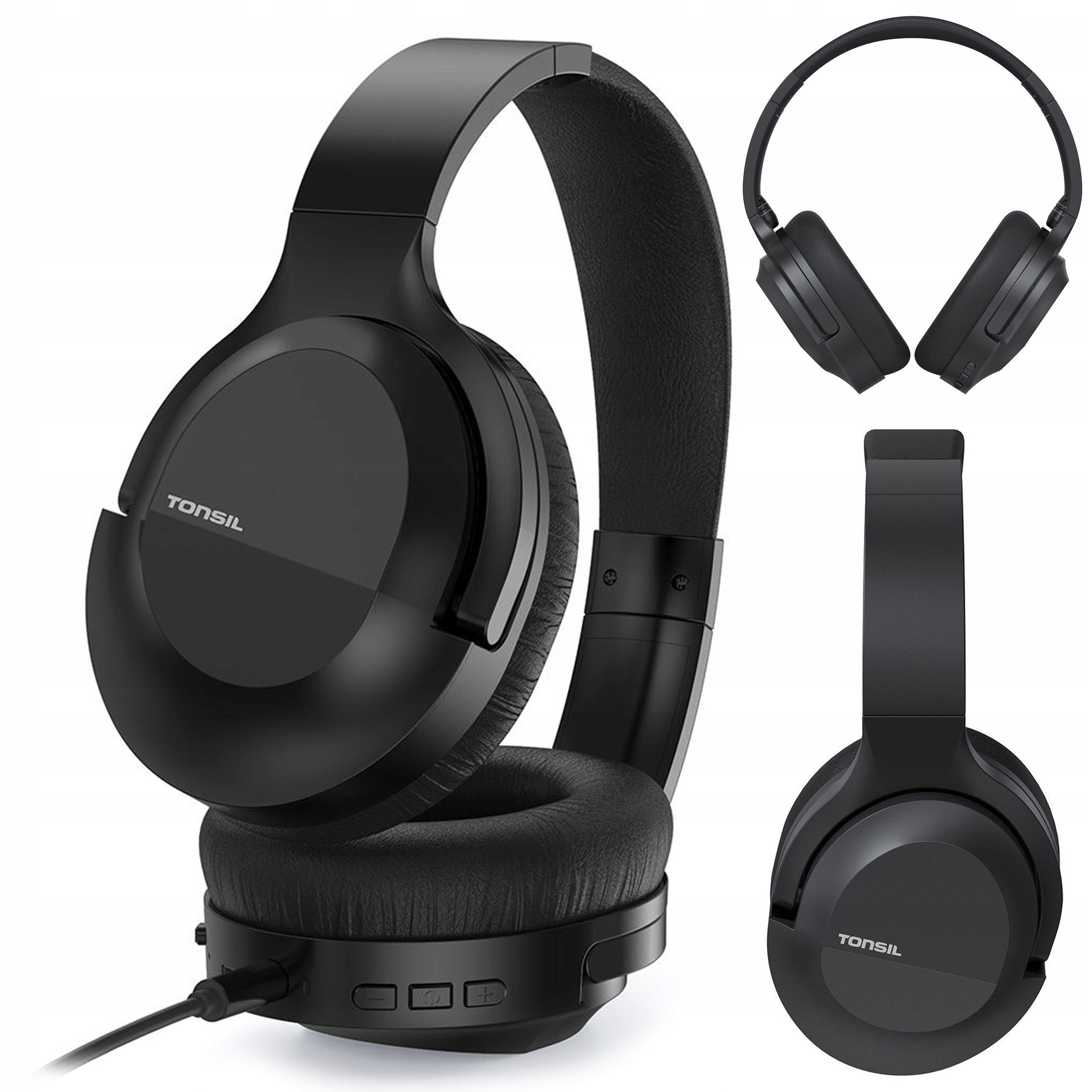 Wireless Headphones TONSIL R55BT Bluetooth On-Ear TWS ANC BT Black