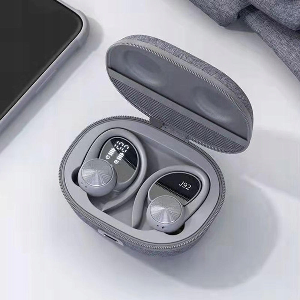 Wireless Headphones TWS Bluetooth 5.3 LED Microphone Case Powerbank Manufacturer code ttst928-grey