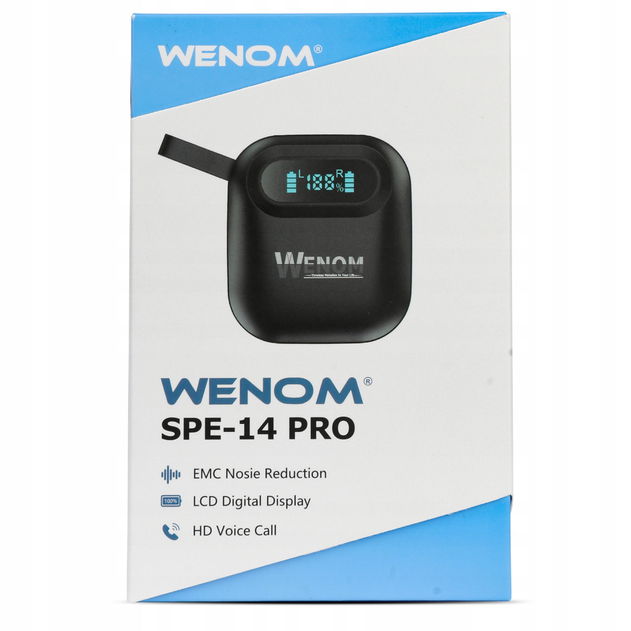 Wireless Headphones Wenom SPE-14 PRO BT 5.3 Bluetooth iOS Android White Batteries included yes