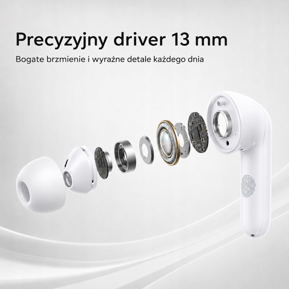 Wireless In-Ear Headphones Harmoniq Wireless Earbuds Bluetooth USB-C White Packaging status original