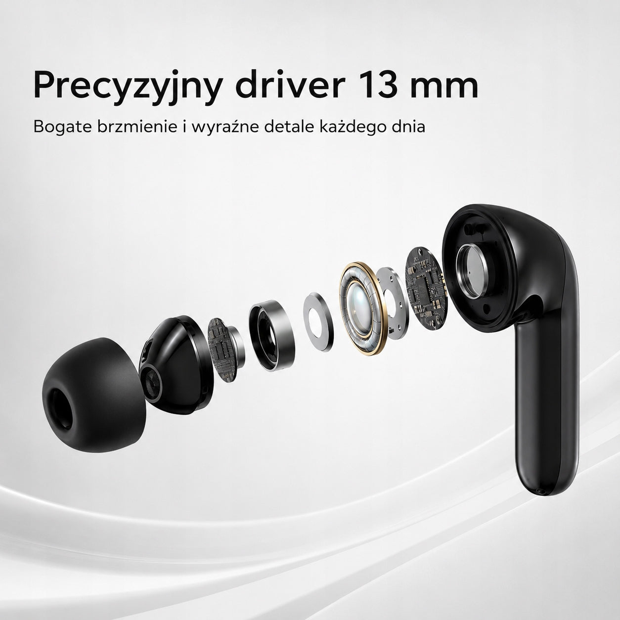 Wireless In-Ear Headphones ROTTER Wireless Earbuds Bluetooth USB-C Black Packaging status original