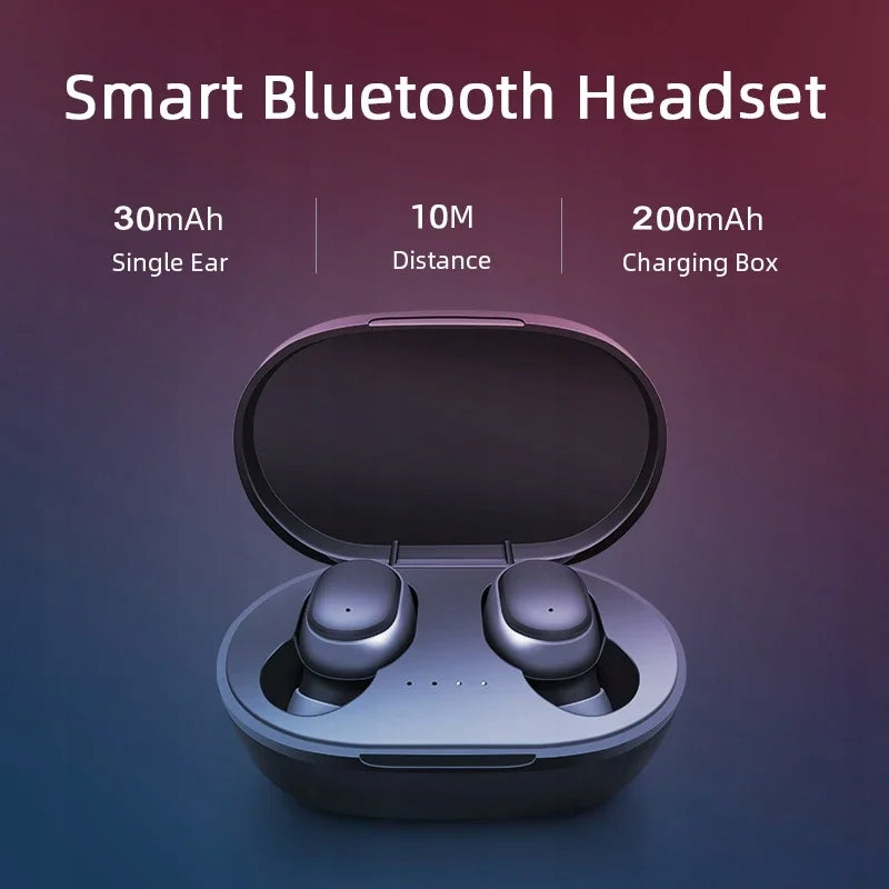 Wireless In-Ear Headphones With Charging Case A6S TWS BLACK Packaging status original