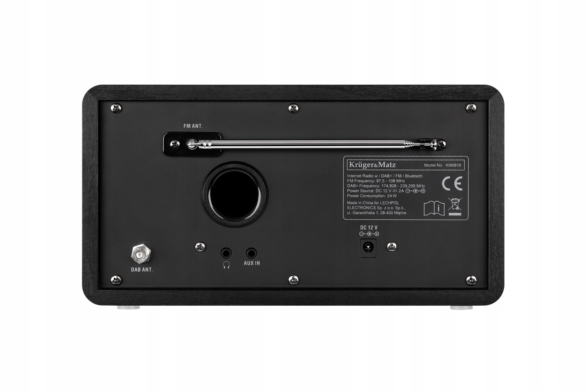 Wireless Internet Radio Kruger&Matz Bluetooth DAB+ FM / AM weather Manufacturer code KM0816