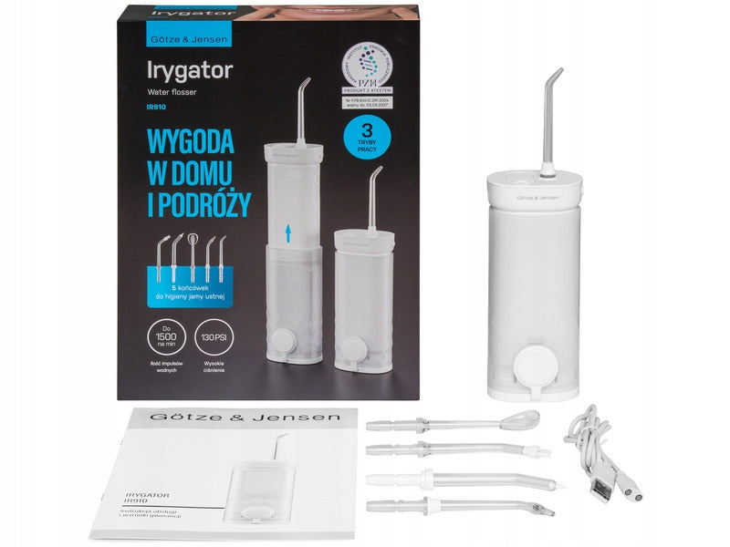 Wireless Irrigator GÖTZE & JENSEN IR910 Pressure adjustment white