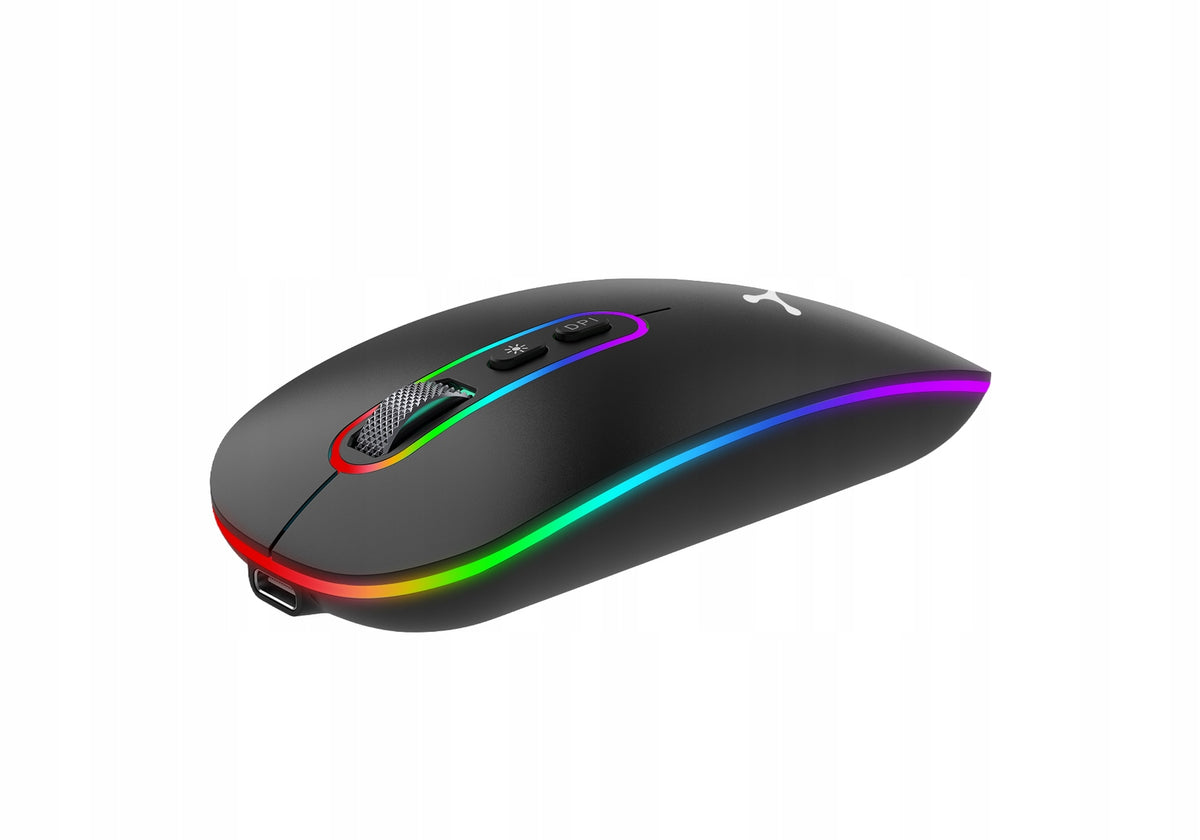 Wireless Keyboard + Mouse Set Triadyn DAPHNIS Bluetooth RGB SLIM Manufacturer code TRD-DF01B-SET