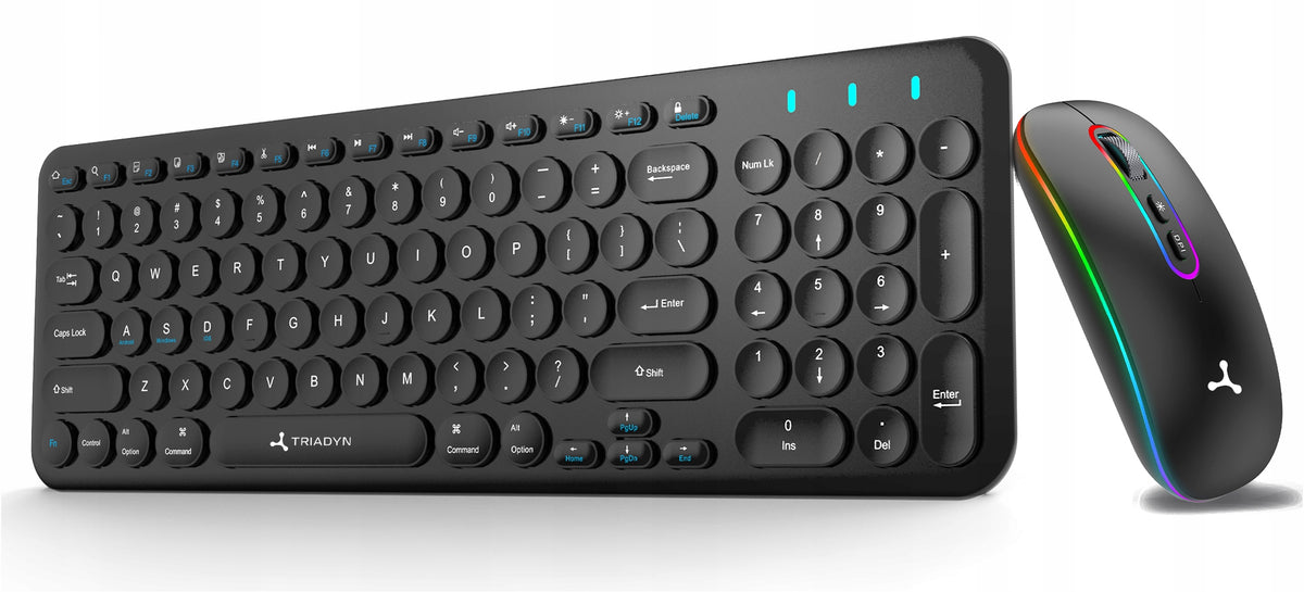 Wireless Keyboard + Mouse Set Triadyn DAPHNIS Bluetooth RGB SLIM