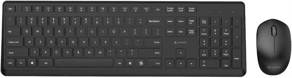 Wireless Keyboard + Mouse Set Triadyn PLEIONE for home work