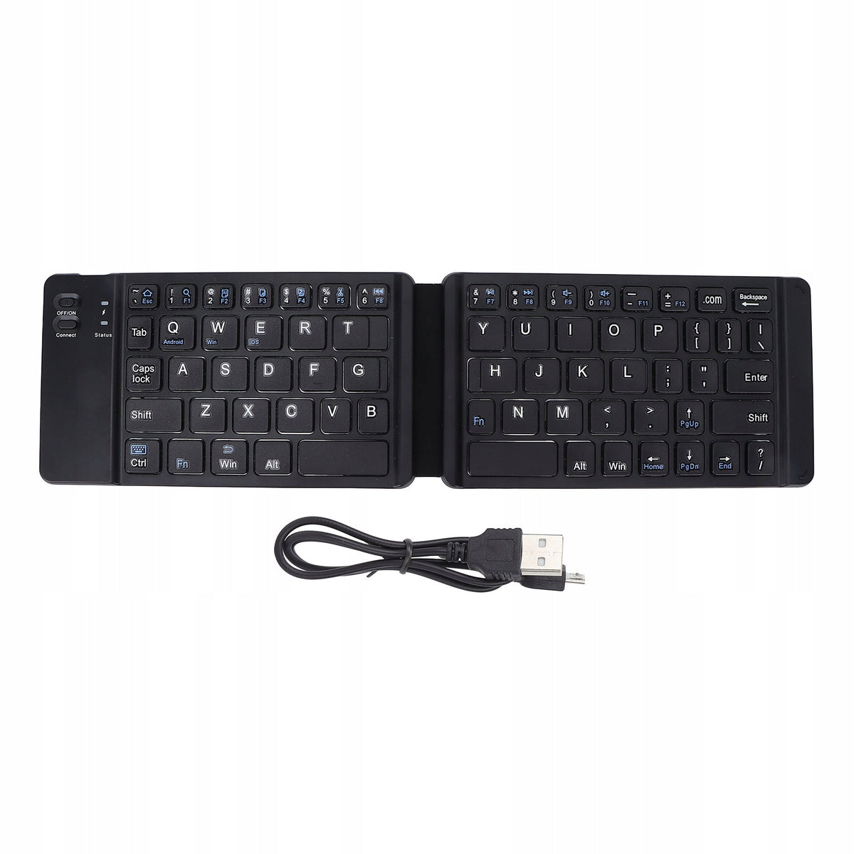 Wireless Keyboard Portable Mobile Bluetooth Foldable Keyboard layout ARABIC (qwerty)