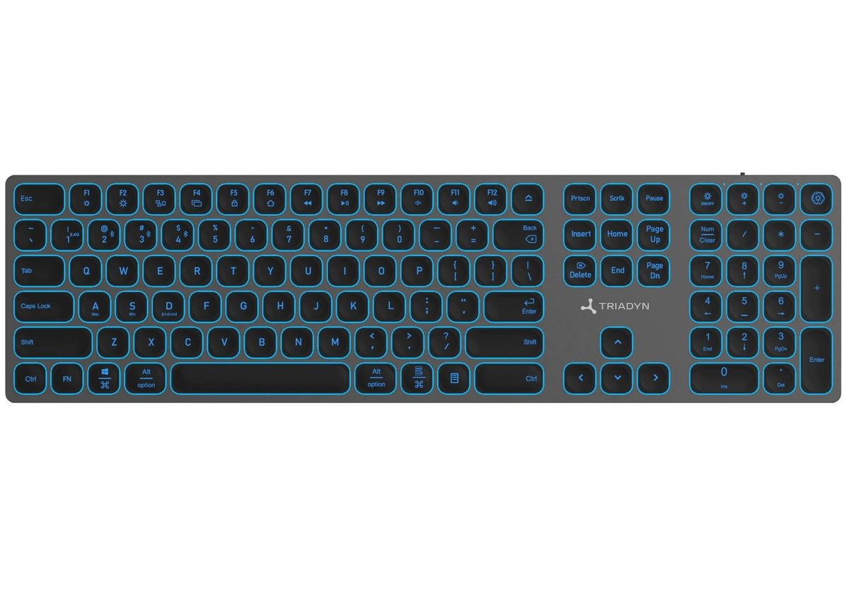 Wireless Keyboard Triadyn BESTLA PRO BT 2.4GHz Slim Backlight Manufacturer code TRD-BT02P