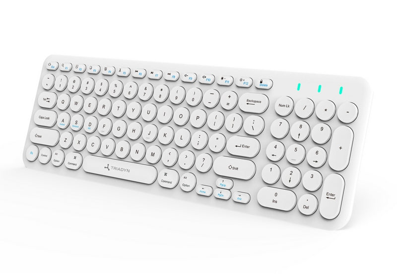 Wireless Kit Triadyn DAPHNIS Draco Keyboard and Mouse Eirene White