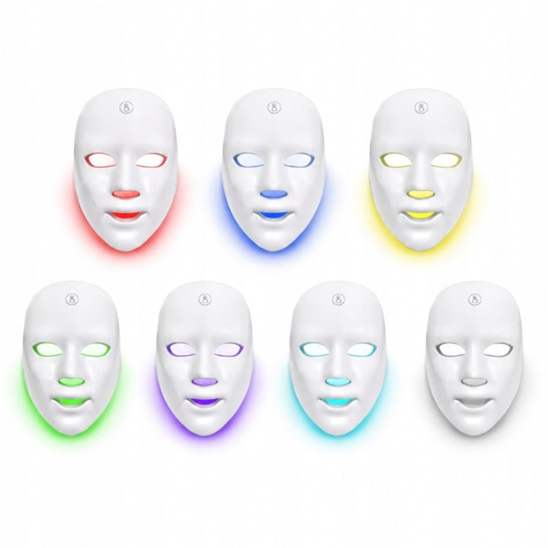 Wireless LED Face Mask Acne Therapy Wrinkle Care Medical device no