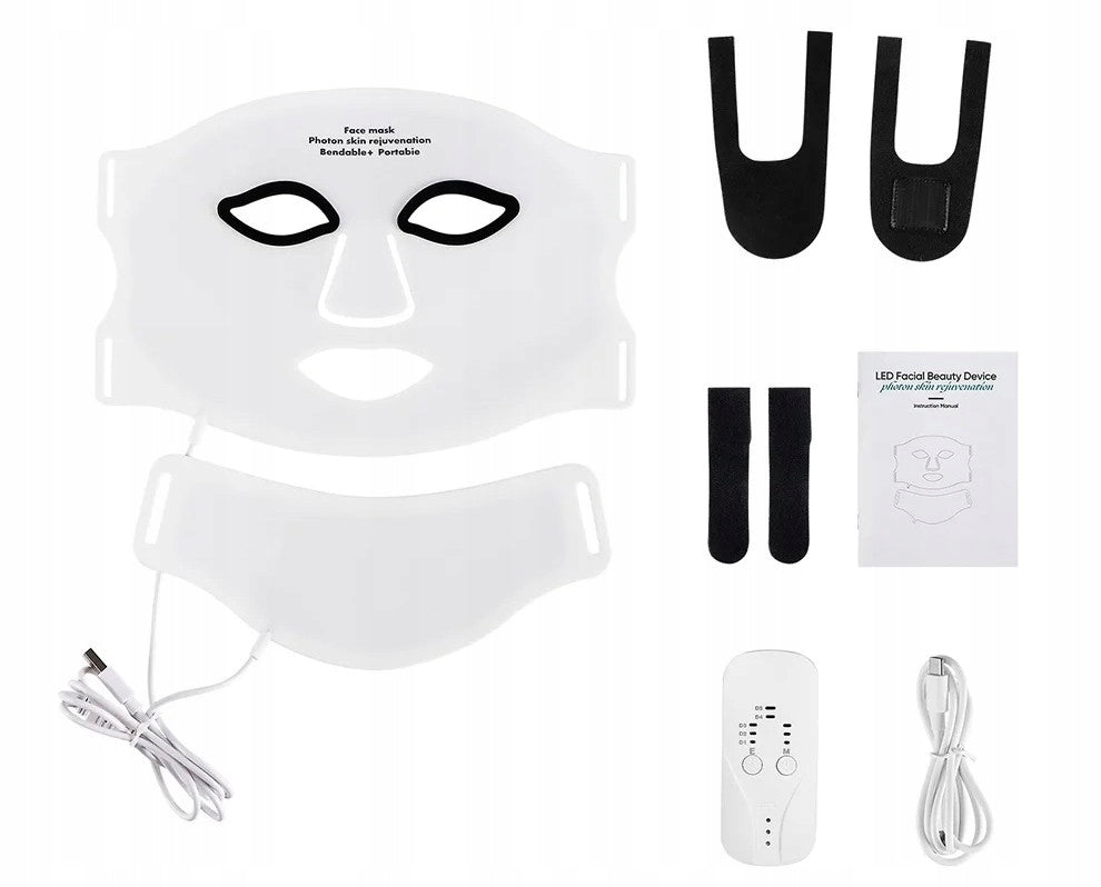 Wireless LED Face and Neck Mask 7 Colors LED Light Therapy. Manufacturer code 92604280152