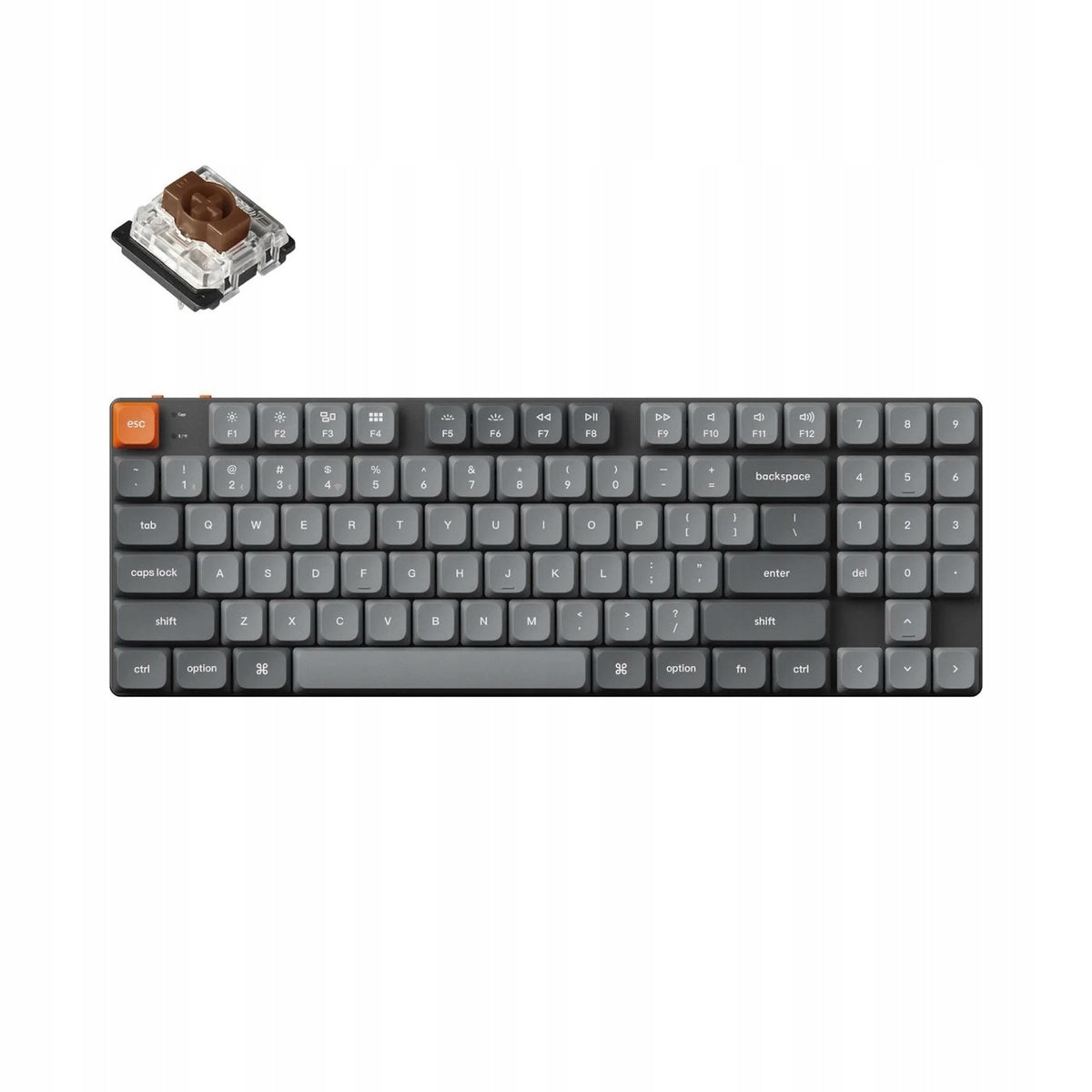 Wireless Mechanical Keyboard Keychron K13 Max RGB LED K13M-H3 Grey