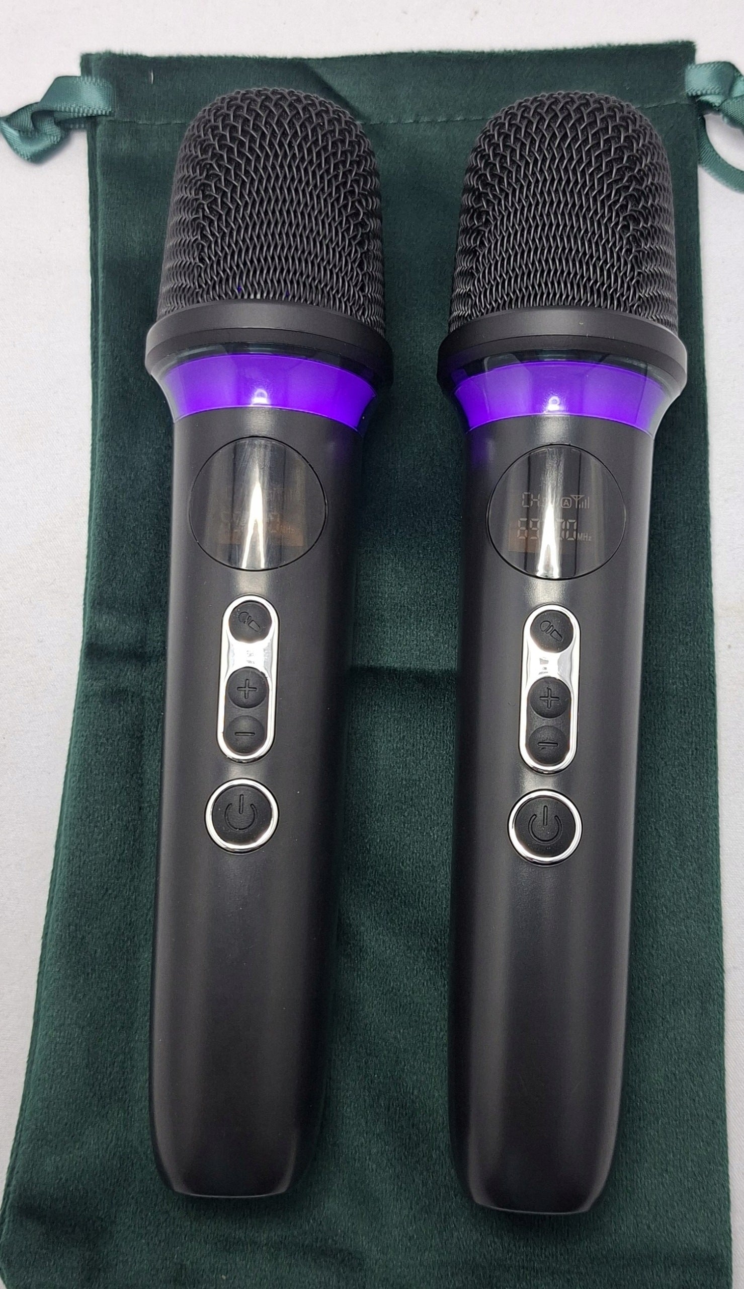 Wireless Microphone, Dual Handheld Microphone System 2 Pieces Packaging status original