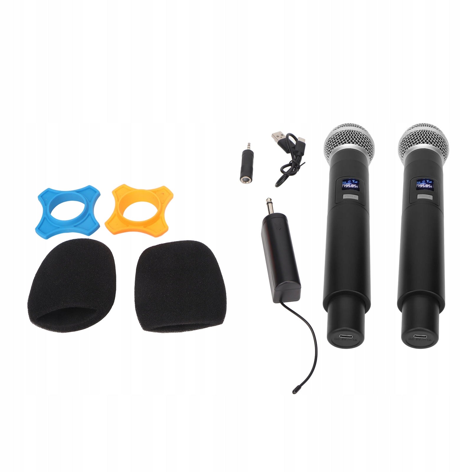 Wireless Microphone System Professional 1 by 2 Handheld 9U Brand no brand