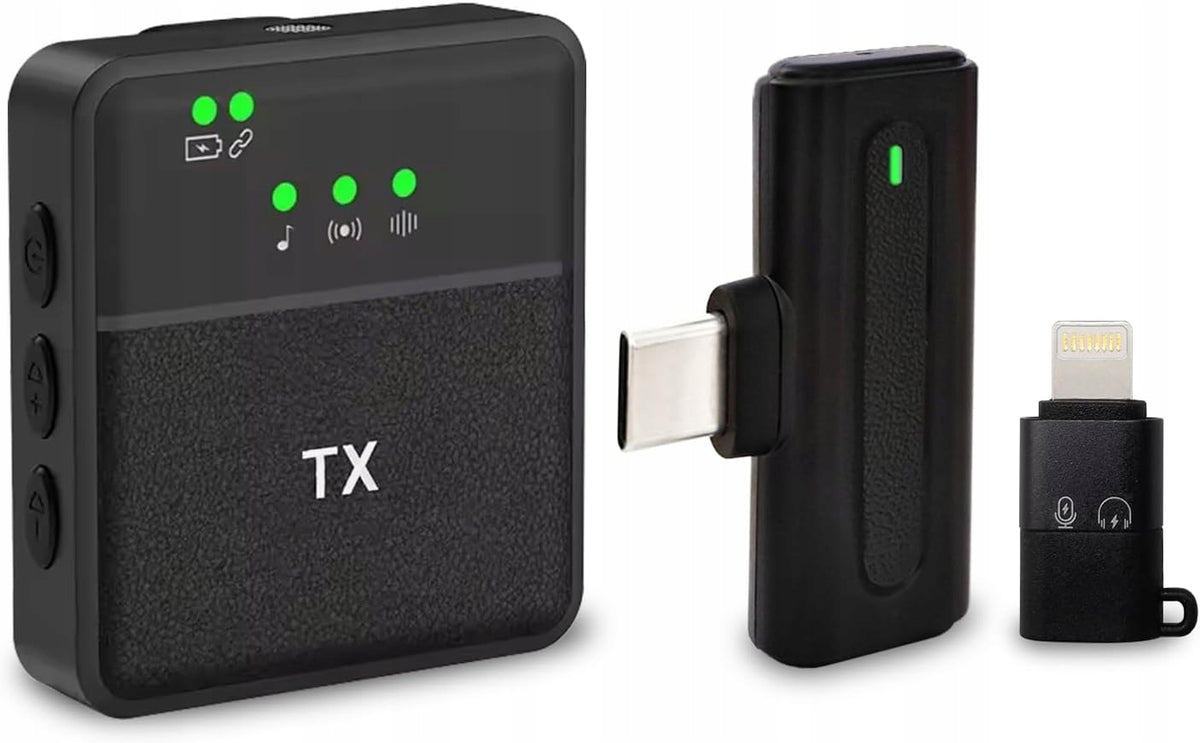 Wireless Microphone for iPhone and Android –3 Sound Modes Noise Cancellation