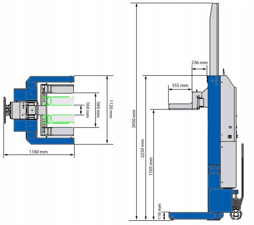 Wireless Mobile Column Lift 5.5т Well Kraft ML4022W 4 columns Brand Well Kraft