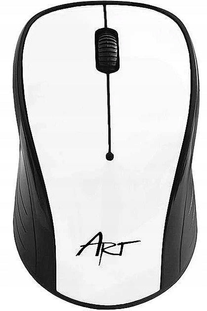 Wireless Mouse 2400 DPI 2.4GHz USB White Optical For Computer Manufacturer code AM92