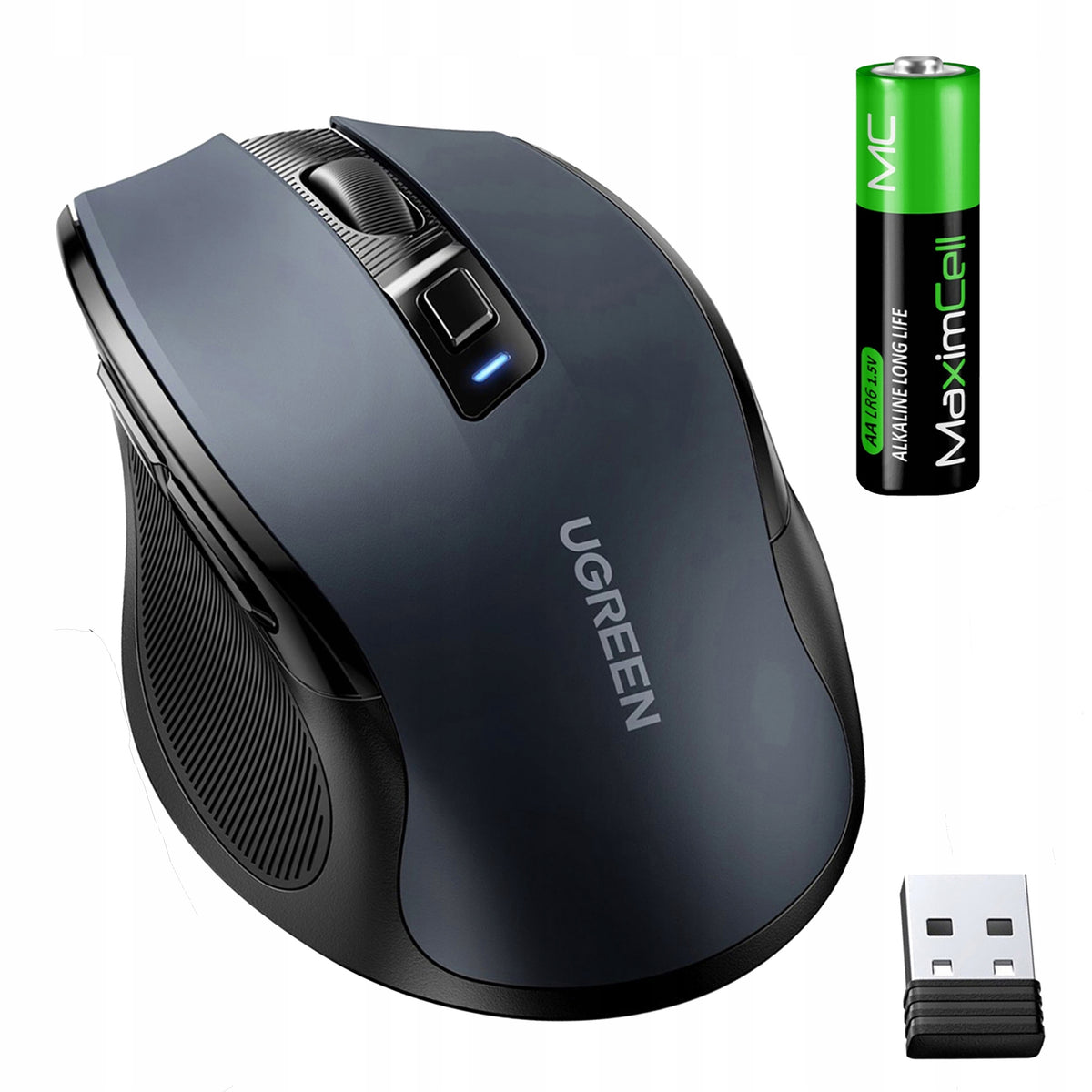 Wireless Mouse 4000DPI USB Laser Mouse For Computer + AA Battery
