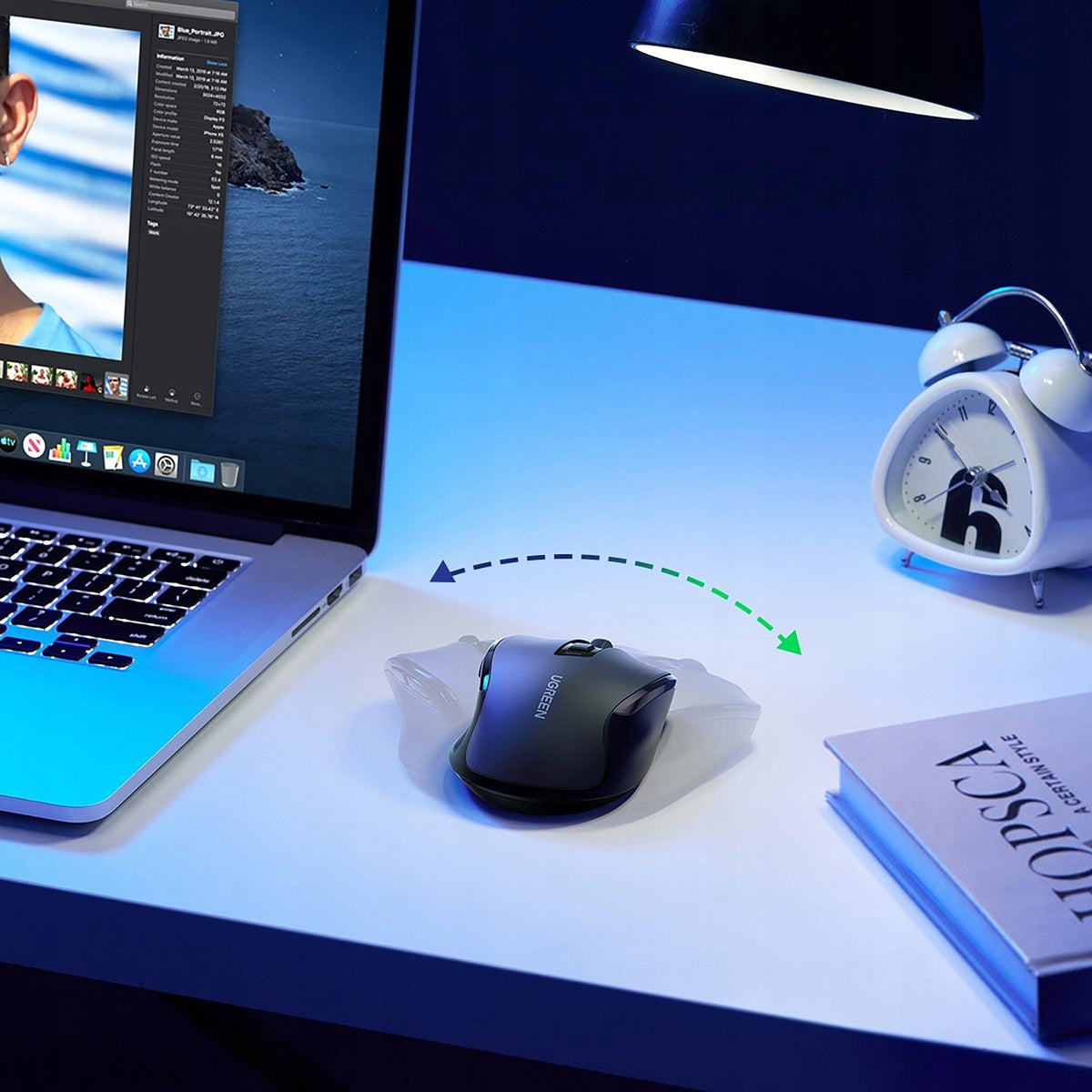 Wireless Mouse 4000DPI USB Laser Mouse For Computer and AA Battery Packaging status original