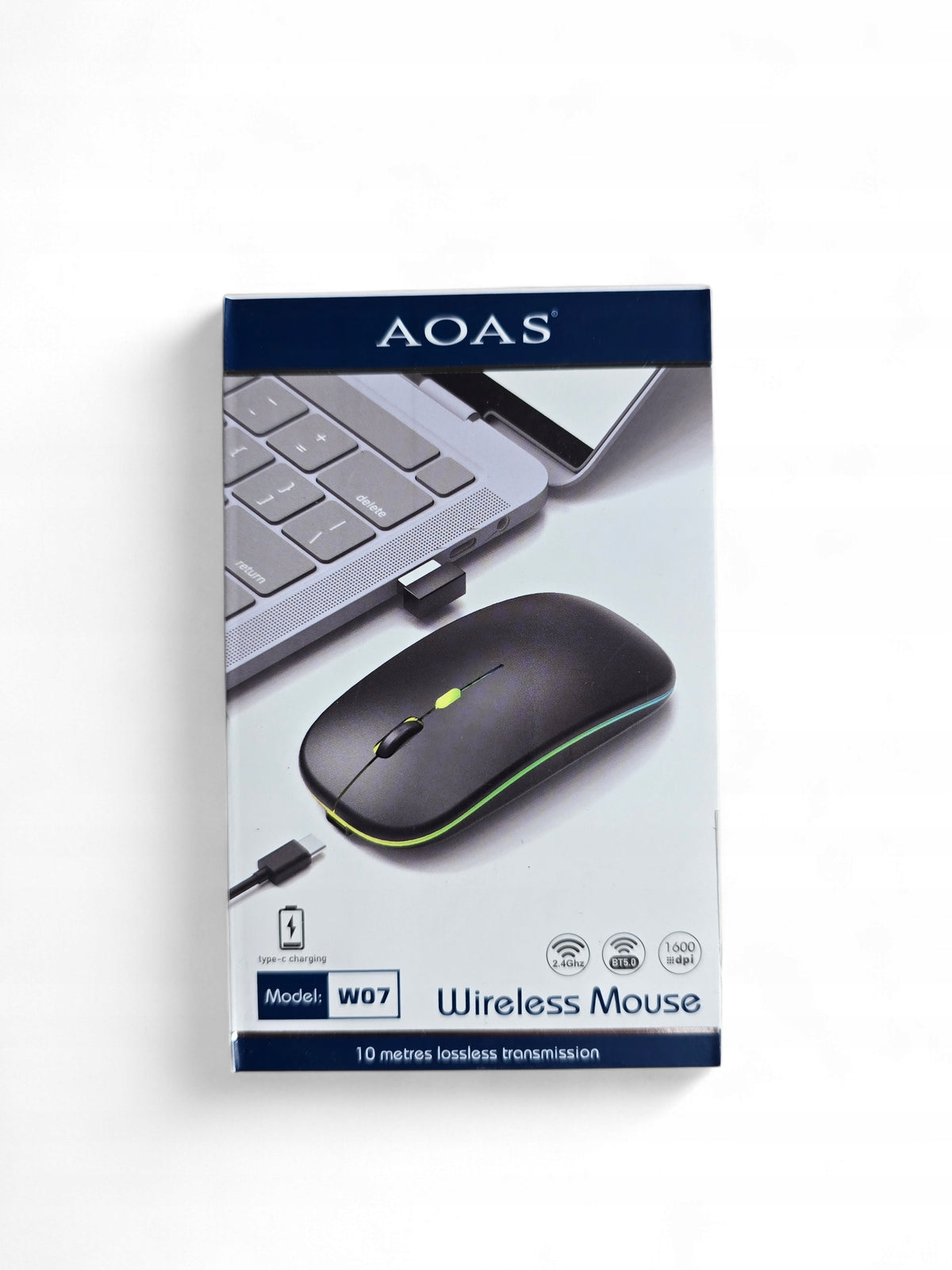 Wireless Mouse AOAS W07 grey Packaging status original