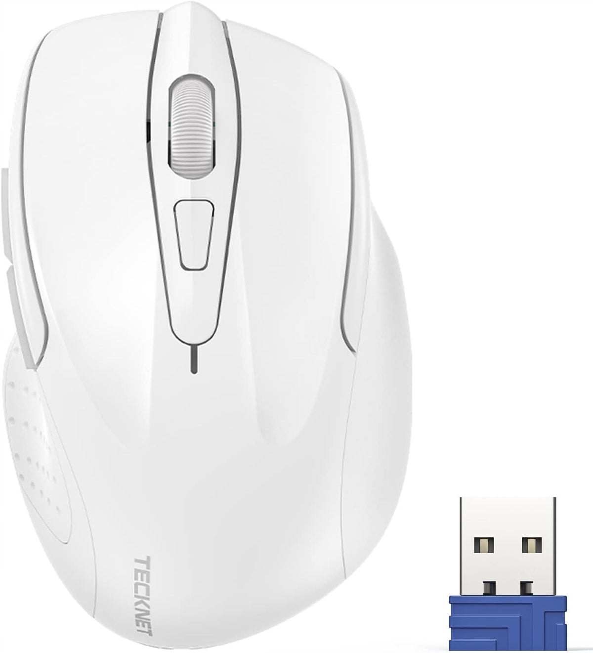Wireless Mouse For Computer 2600DPI USB 2.4Ghz White Manufacturer code M003-White-V4