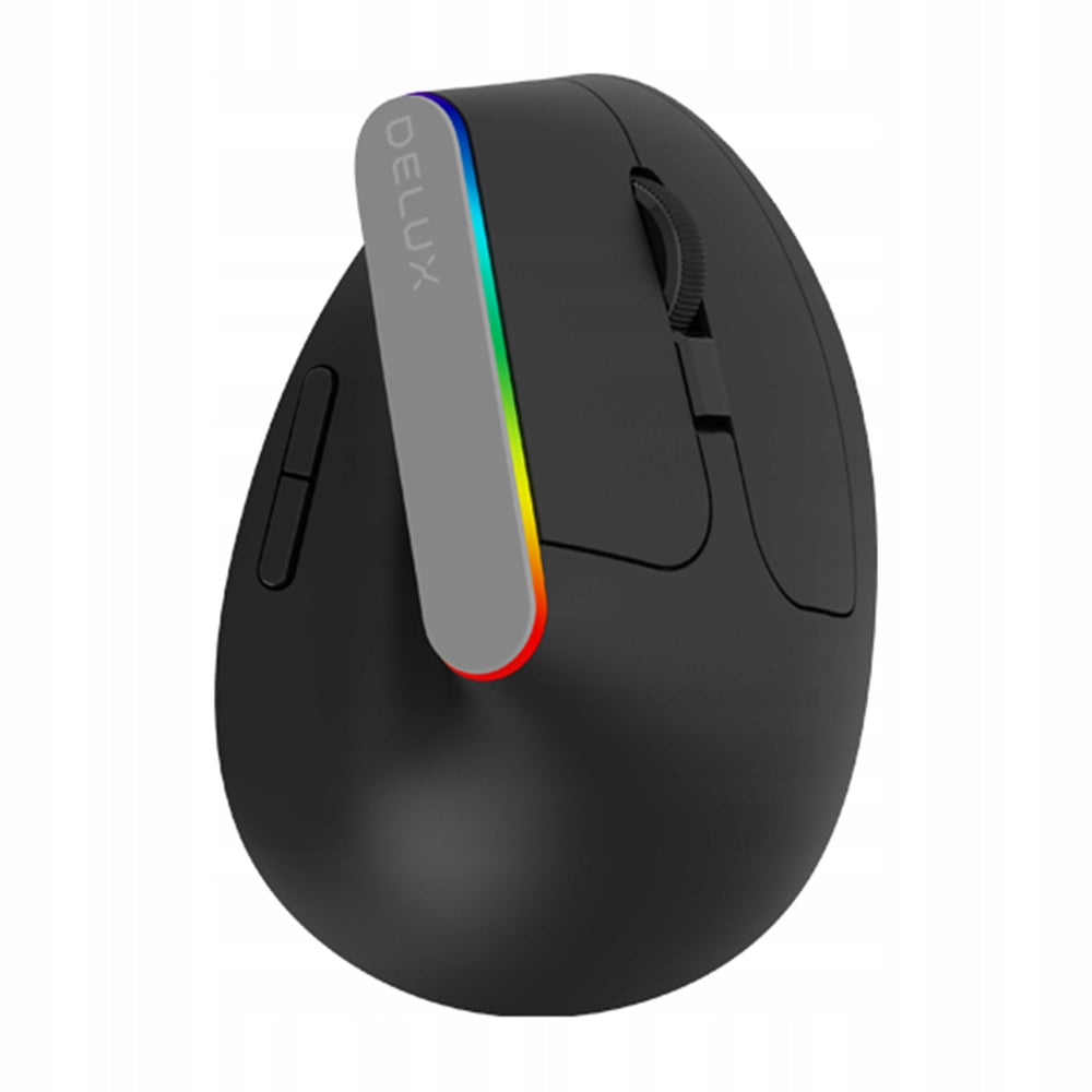 Wireless Mouse Gamig Vertical For LAPTOP COMPUTER Black RGB LED