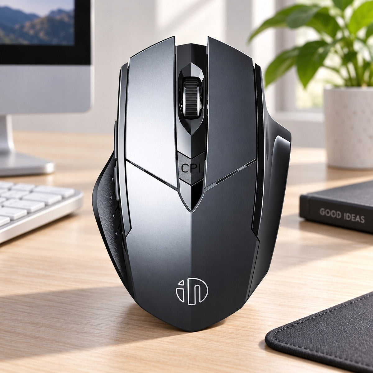 Wireless Mouse Inphic PM6BS Bluetooth +2.4G Computer DPI Adjustment Manufacturer code 6950386491357