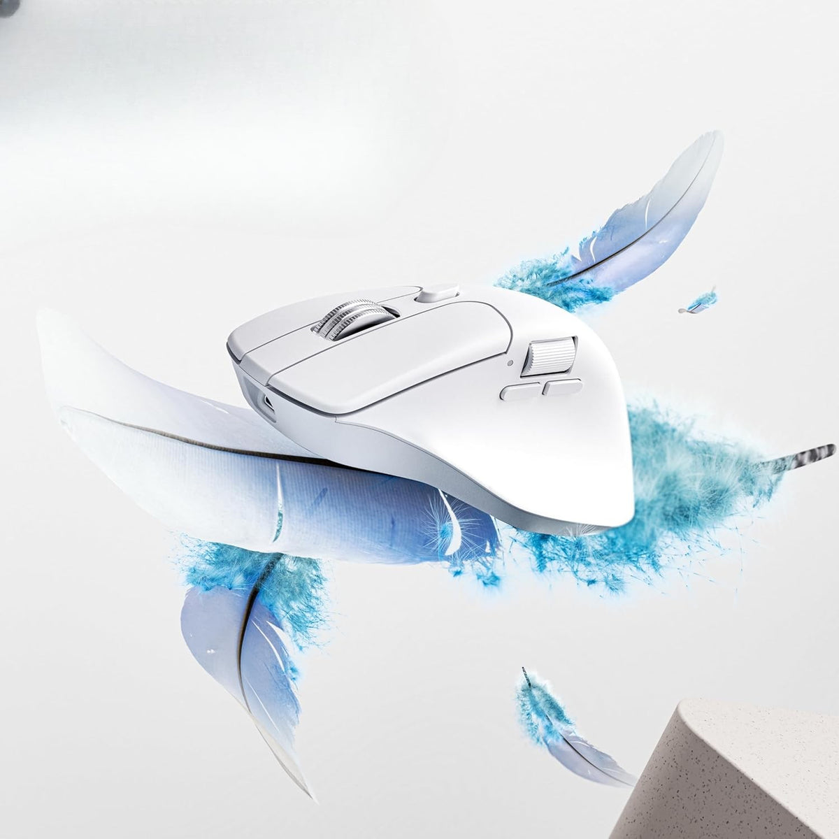 Wireless Mouse Keychron M6 Wireless Mouse White PixArt 3395 Silent Packaging status original