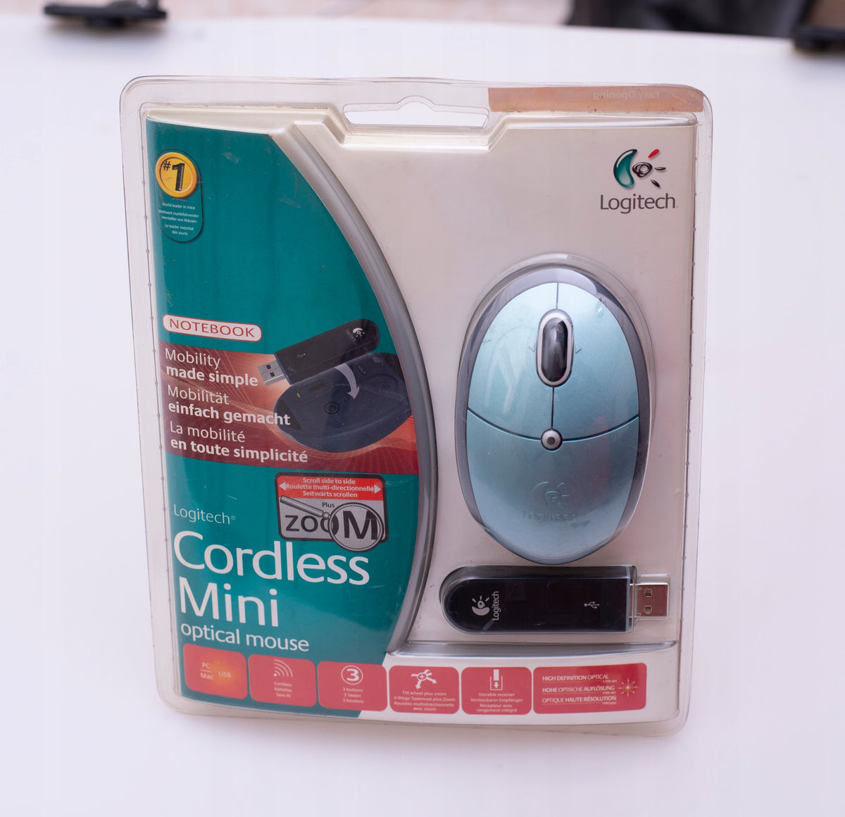 Wireless Mouse Logitech Cordless Mini Optical Mouse Description Manufacturer code 4991516