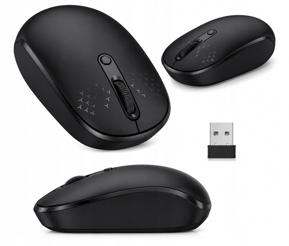 Wireless Mouse Quiet 2.4GHz 1600 DPI COMPUTER SOUNIX