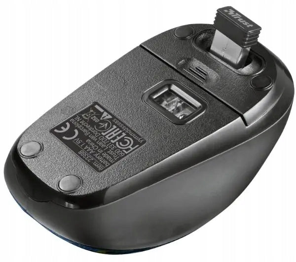 Wireless Mouse Trust Yvi Wireless Mouse Peacock Blue Office Manufacturer code 23388