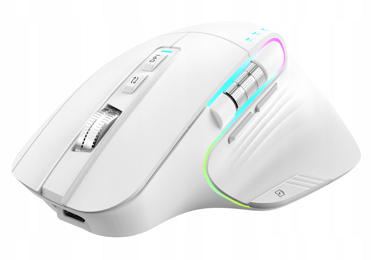 Wireless Mouse White Triadyn NEREID 2-Scroll Bluetooth 3200DPI Manufacturer code TRD-NRI01WW