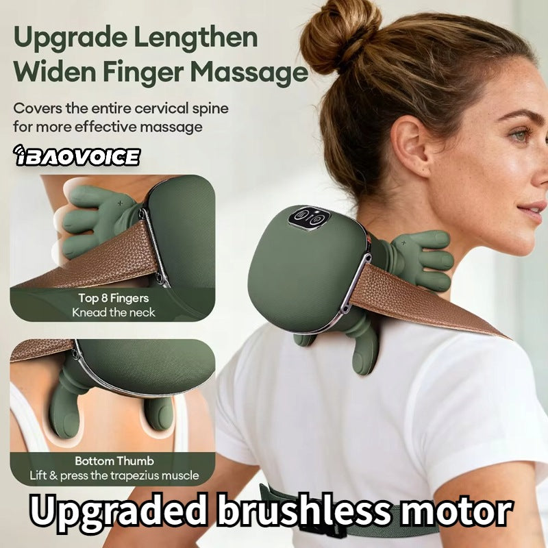 Wireless Neck Shoulder Massager, Bionic Kneading, Brushless Motor, USB-C Packaging status original